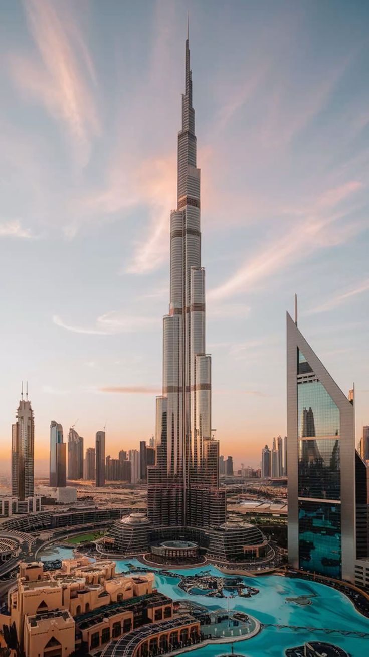 Burj Khalifa skyline view in Dubai