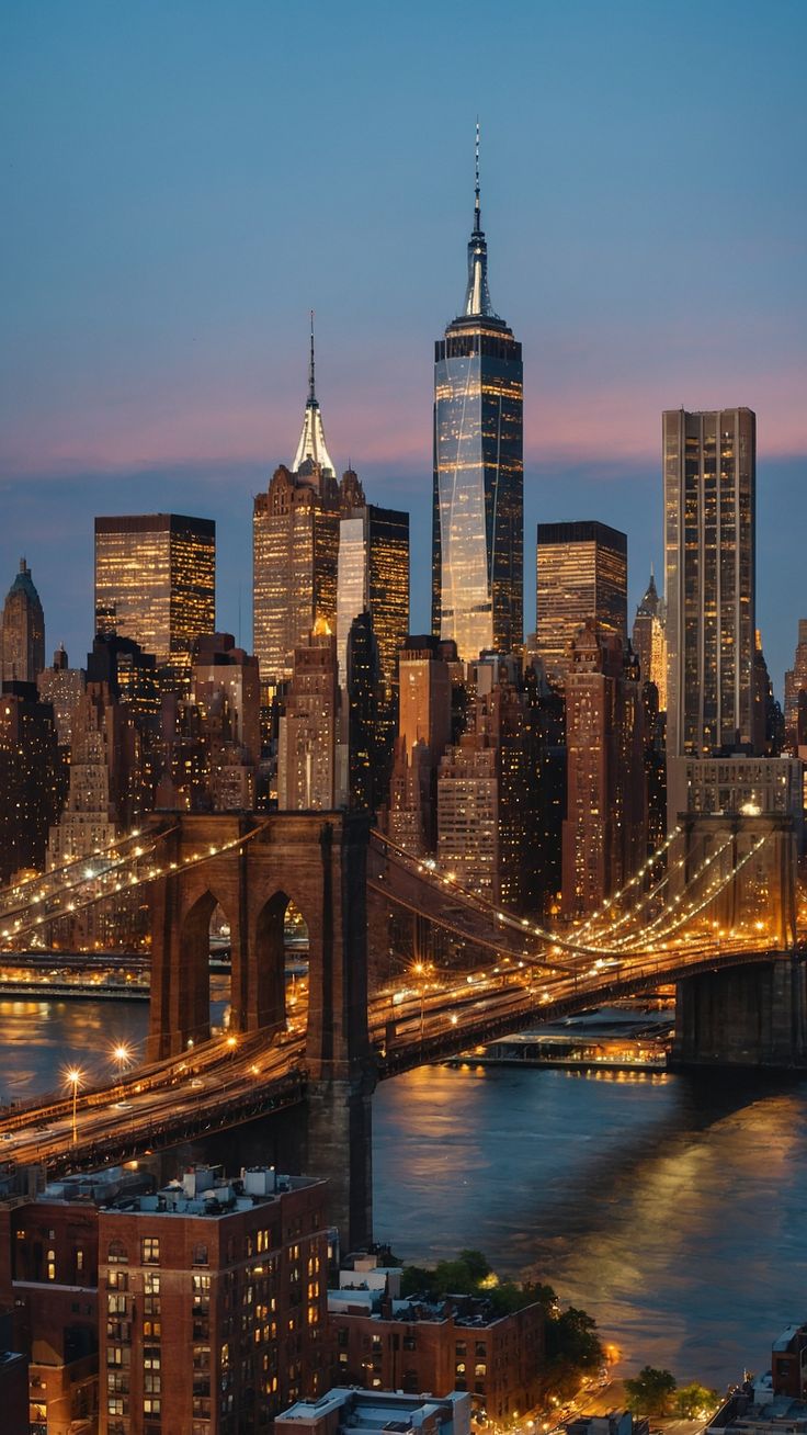 Times Square lights in New York City at night