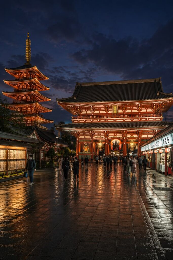 Sensō-ji Temple in Tokyo's Asakusa district.